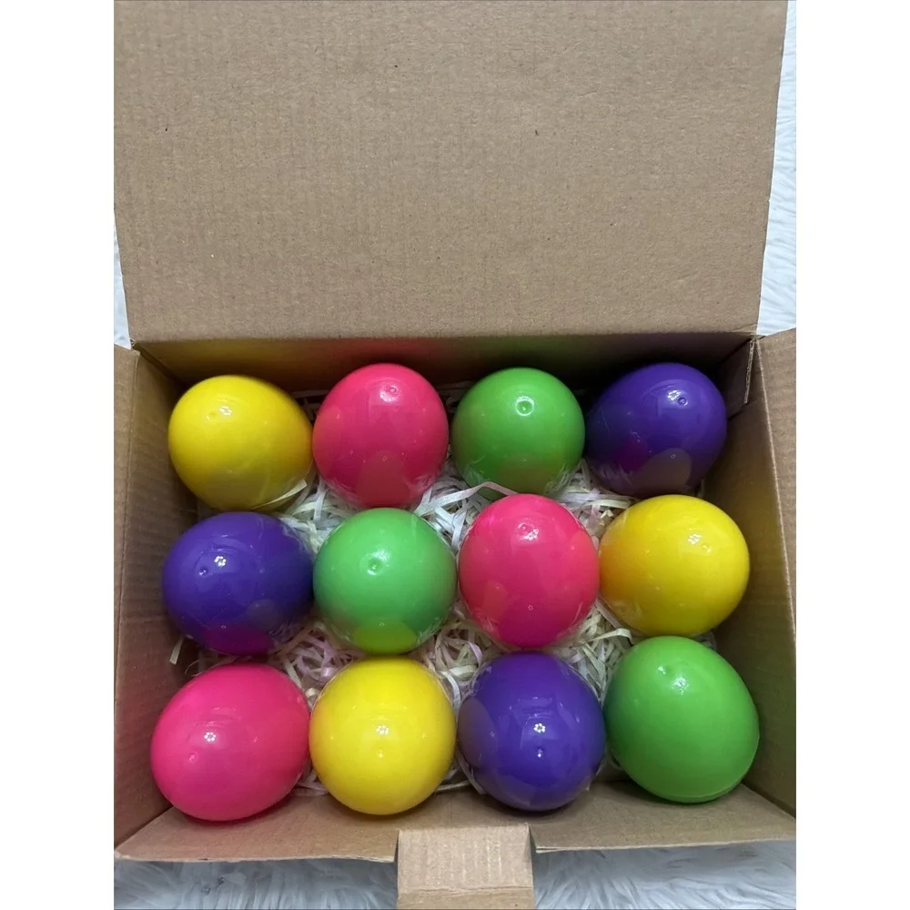 HiDreamy 12 Pack Pre-Filled Easter Eggs with Die-Cast Racing Cars Party Favors